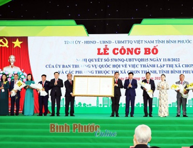 Dấu ấn đô thị trẻ Chơn Thành