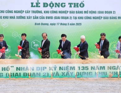 Bình Dương khởi công 2 khu công nghiệp xanh hơn 1.000 ha