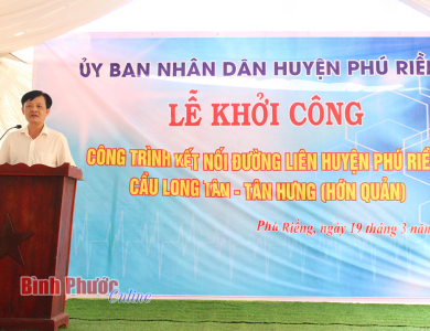 Phú Riềng khởi công thêm công trình “ý Đảng, lòng dân”