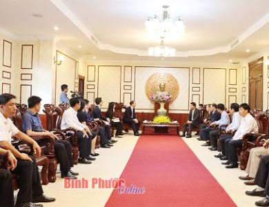 Bình Phước: Bí thư Tỉnh ủy tiếp Tập đoàn John Swire & Sons tìm hiểu cơ hội đầu tư