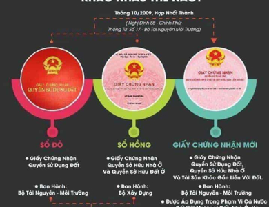 Phân biệt sổ đỏ và sổ hồng