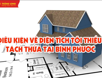Điều kiện về diện tích tối thiểu để tách thửa đất tại tỉnh Bình Phước