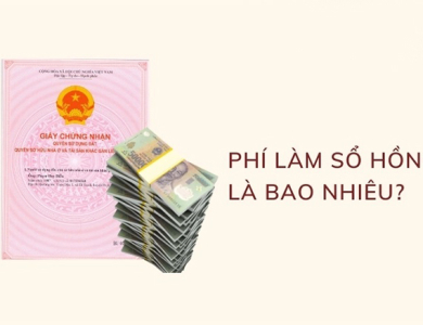 Lệ phí làm sổ hồng