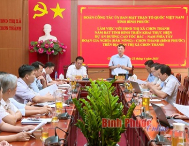 Nắm bắt tình hình triển khai thực hiện dự án cao tốc Gia Nghĩa - Chơn Thành