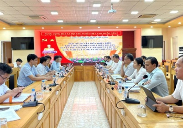 Huyện Phú Giáo: Triển khai kế hoạch phát triển khu công nghiệp Vĩnh Lập
