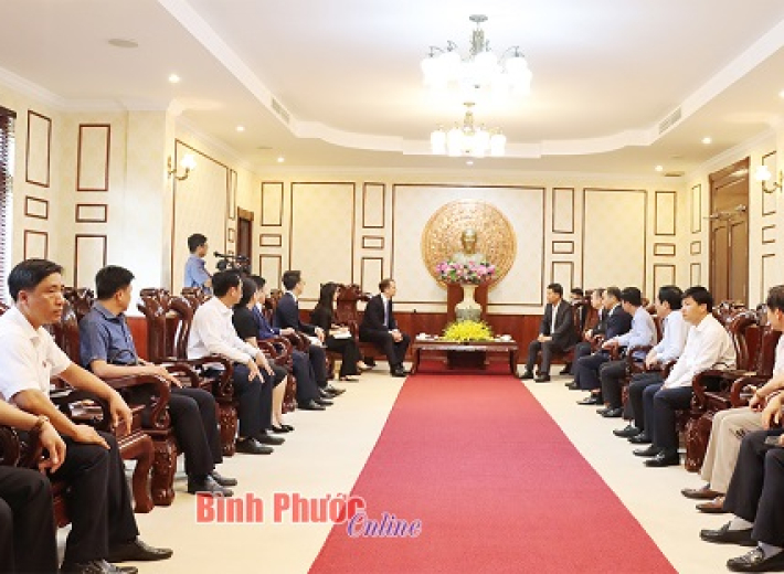 Bình Phước: Bí thư Tỉnh ủy tiếp Tập đoàn John Swire & Sons tìm hiểu cơ hội đầu tư