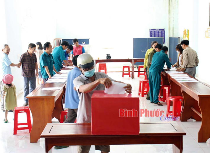 Bình Phước: Cử tri phấn khởi đóng góp ý kiến đề án thành lập thị trấn Bù Nho