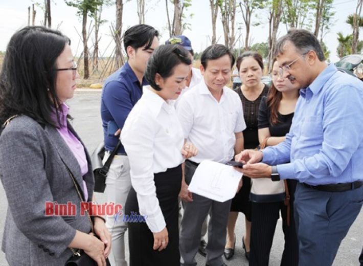 Đoàn công tác của Ấn Độ thăm khu công nghiệp tại Bình Phước